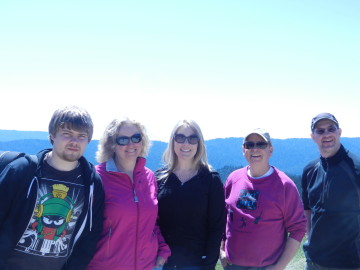 Past students and parents as chaperones on field trip to Monterey California.