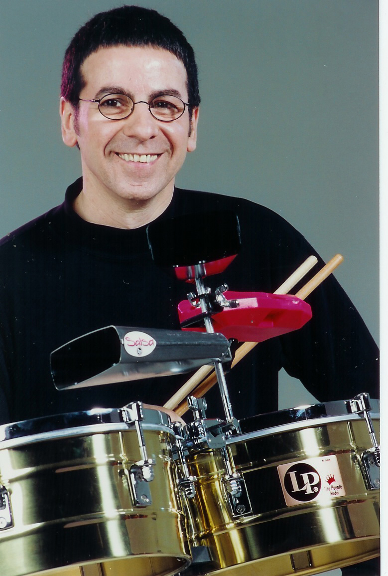 Vince Cherico seated behind his drum set.