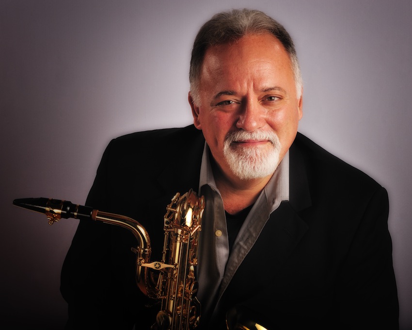 Denis DiBlasio with one of his saxophones.